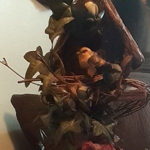 Vintage Handcrafted Decorated Birdhouse